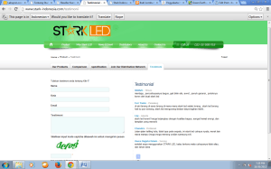 Testimoni pelanggan yang jatuh cinta sama StarkLED